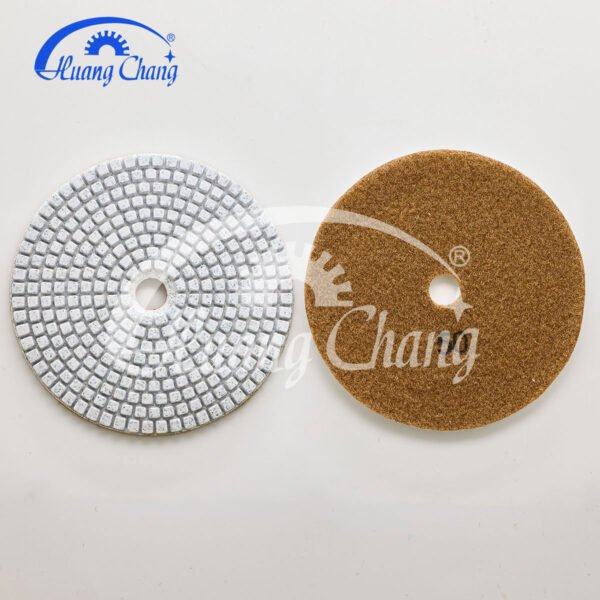 Tampon de polissage diamanté humide de 5 pouces pour marbre et granit HC-SPP-0010-5 – Image 3
