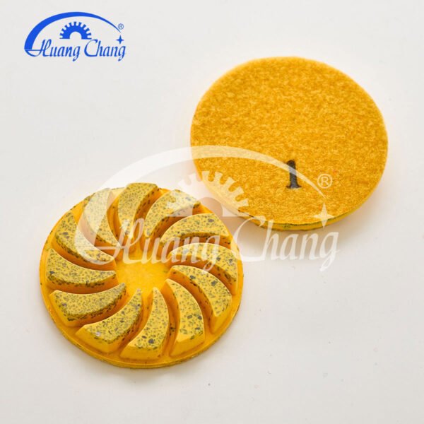 Tampons de polissage diamantés pour granit/marbre Turbo 4/5/6 pouces HC-SPP-0013