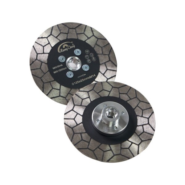 disque de meulage double face pour scie diamantée avec bride