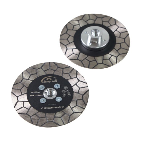 disque de meulage double face pour scie diamantée avec bride